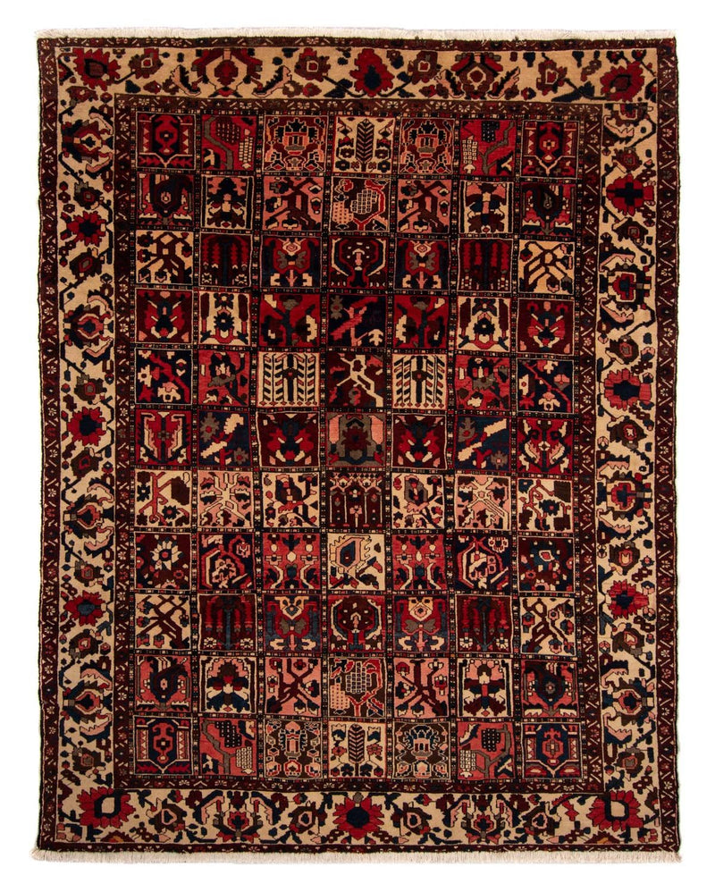 Persisk tæppe - Nomadisk - 337 x 258 cm - mørkerød