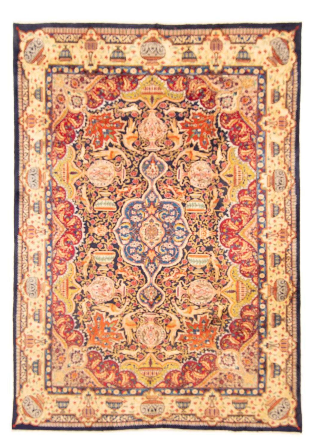 Persisk tæppe - Classic - 336 x 243 cm - mørkeblå