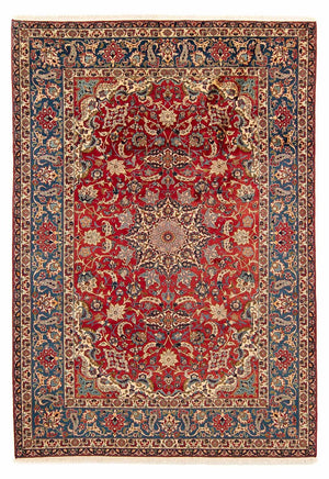 Persisk tæppe - Isfahan - Premium - 377 x 271 cm - rød