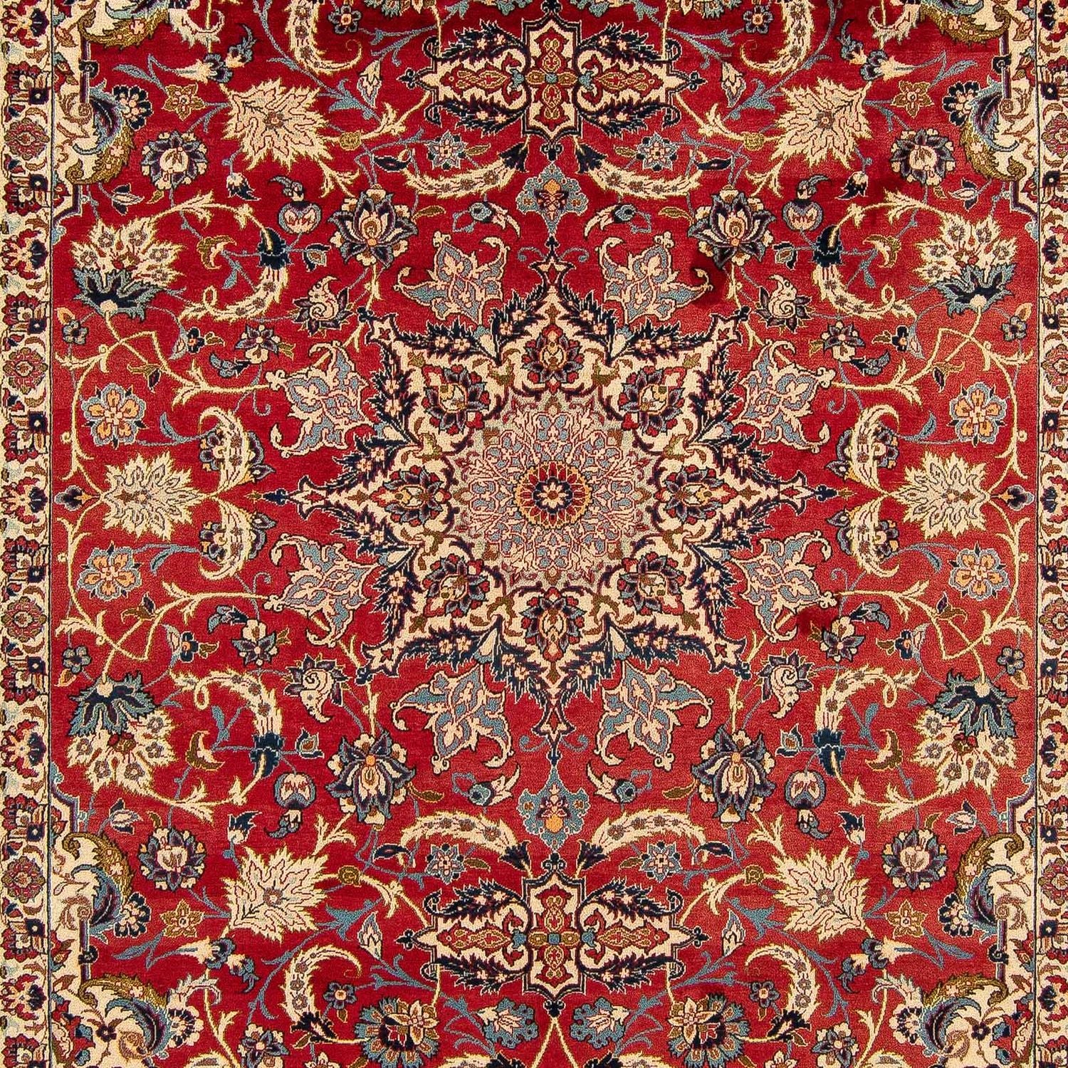 Persisk tæppe - Isfahan - Premium - 377 x 271 cm - rød