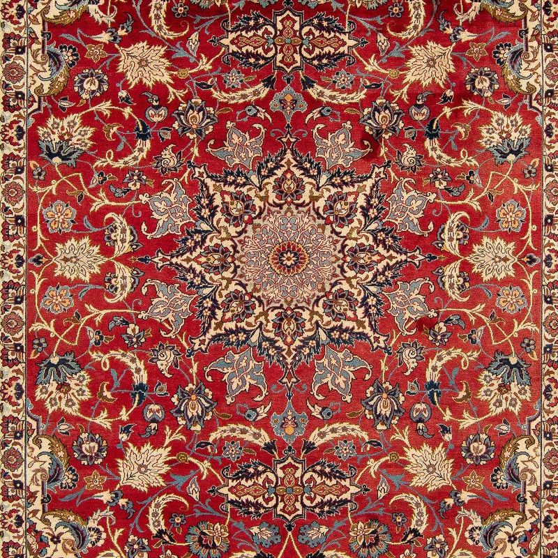 Persisk tæppe - Isfahan - Premium - 377 x 271 cm - rød