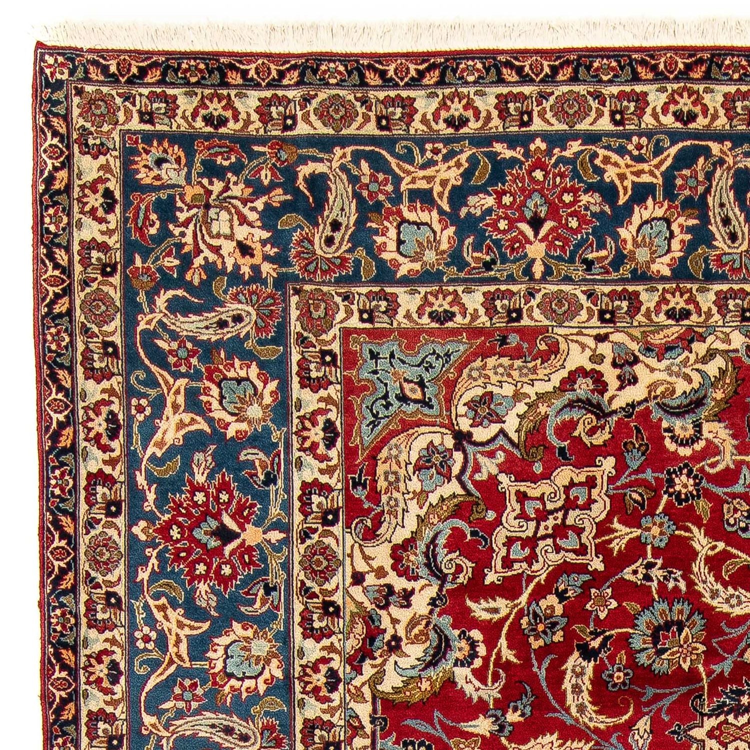 Persisk tæppe - Isfahan - Premium - 377 x 271 cm - rød