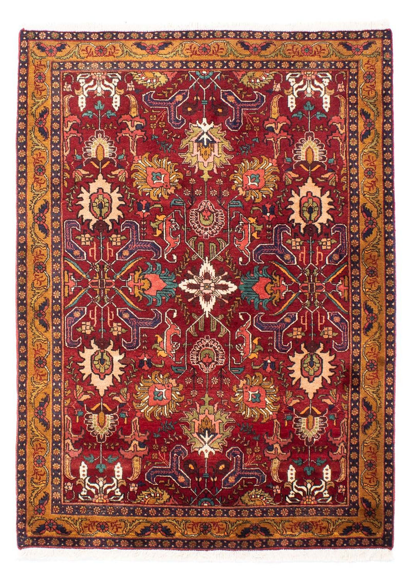 Persisk tæppe - Nomadisk - 191 x 138 cm - mørkerød