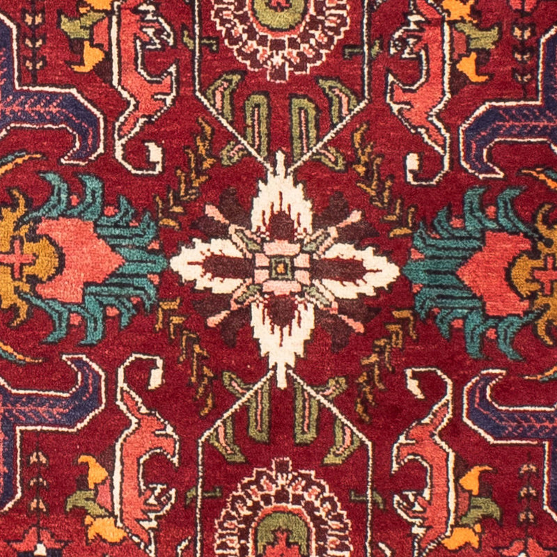 Persisk tæppe - Nomadisk - 191 x 138 cm - mørkerød