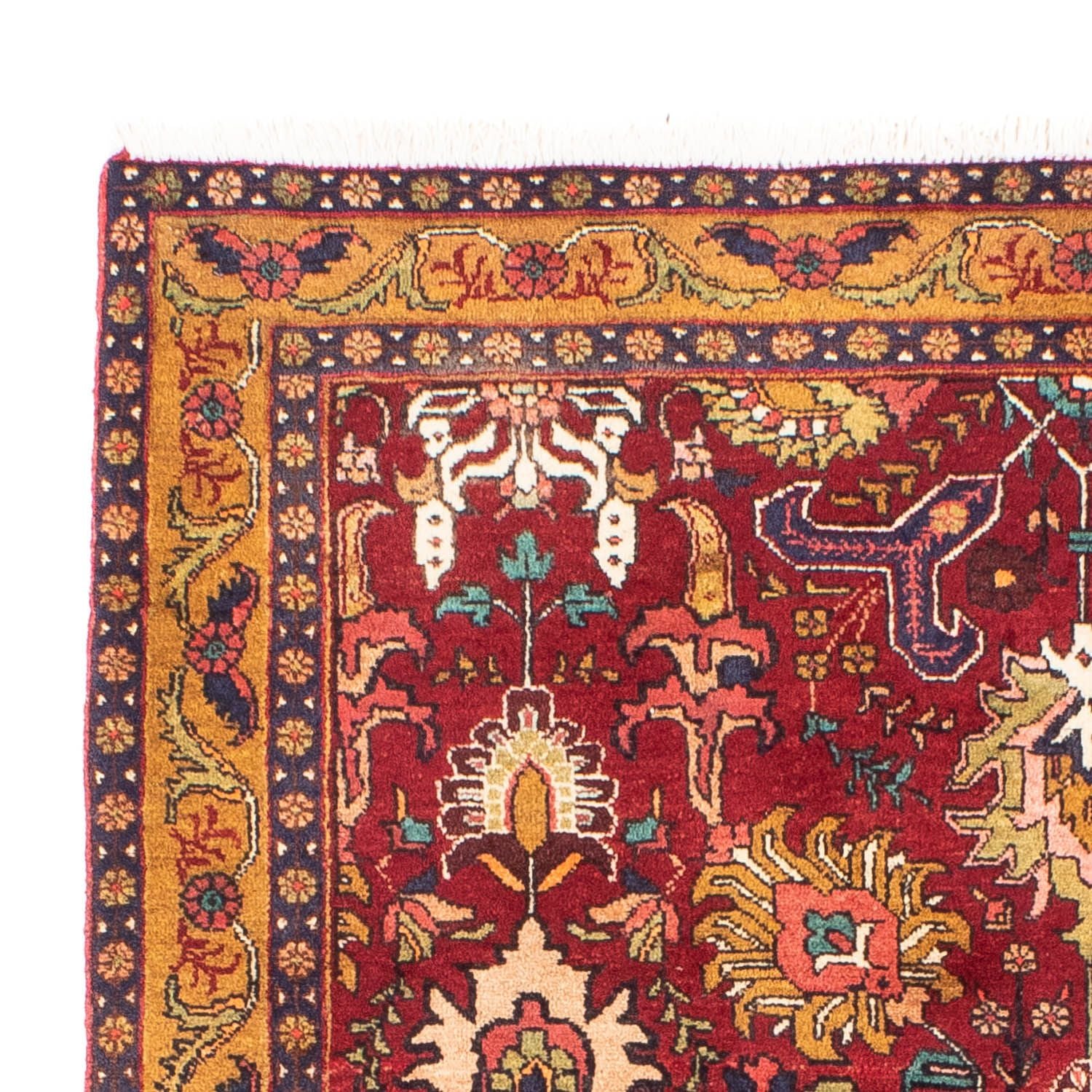 Persisk tæppe - Nomadisk - 191 x 138 cm - mørkerød