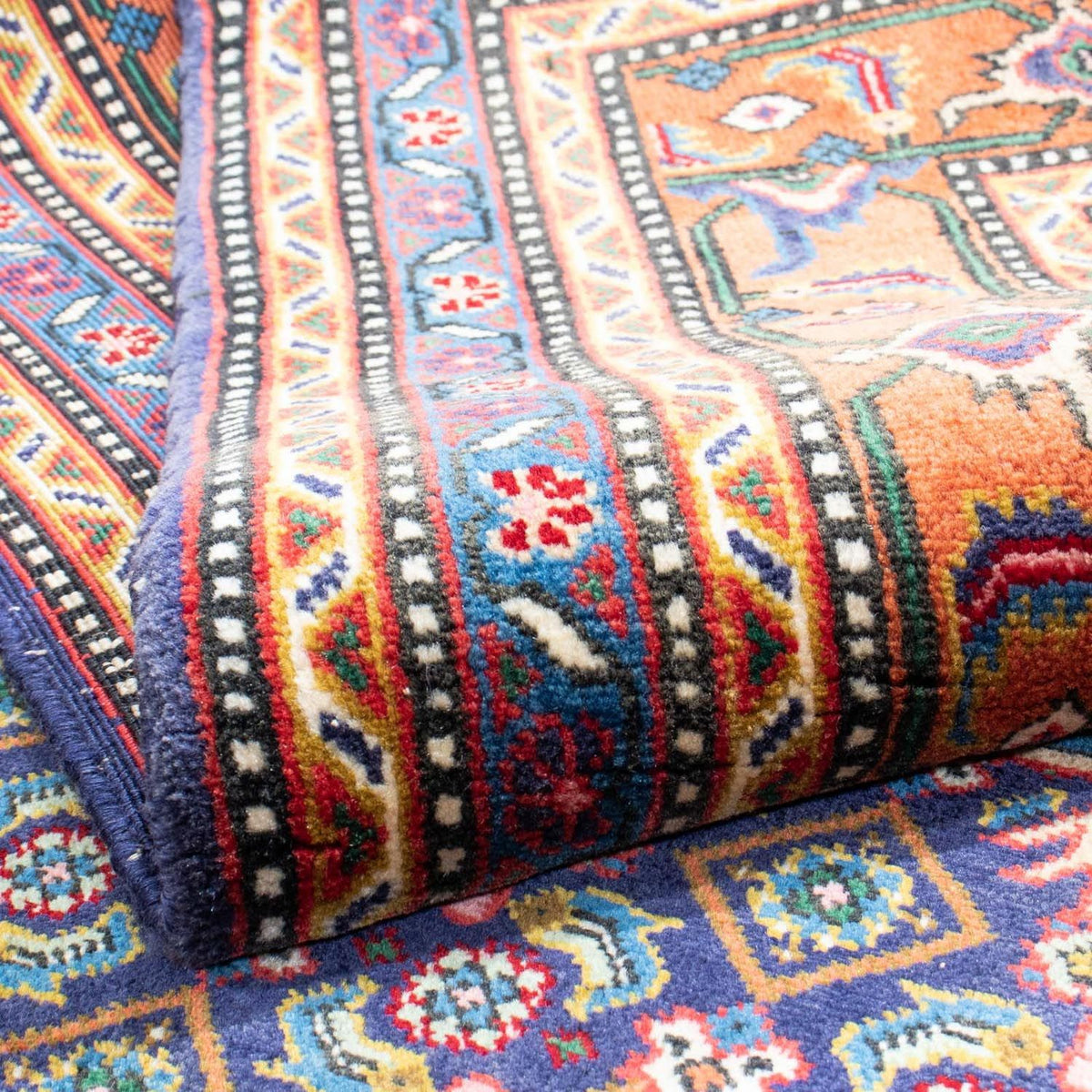 Persisk tæppe - Nomadisk - 280 x 195 cm - blå