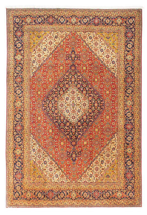 Persisk tæppe - Tabriz - 297 x 208 cm - rød