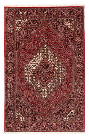 Persisk tæppe - Bijar - 232 x 153 cm - rød