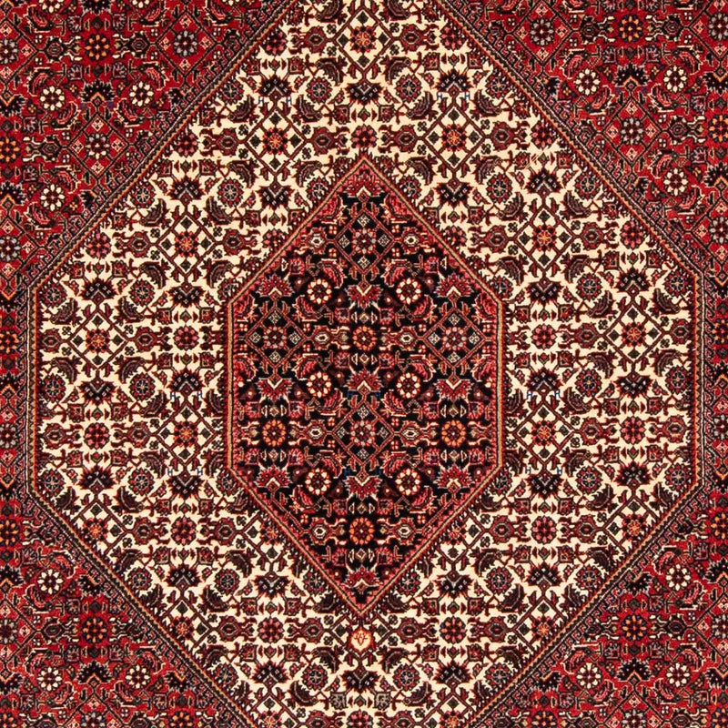 Persisk tæppe - Bijar - 232 x 153 cm - rød