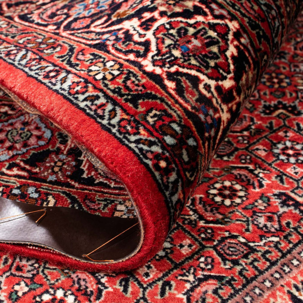 Persisk tæppe - Bijar - 232 x 153 cm - rød