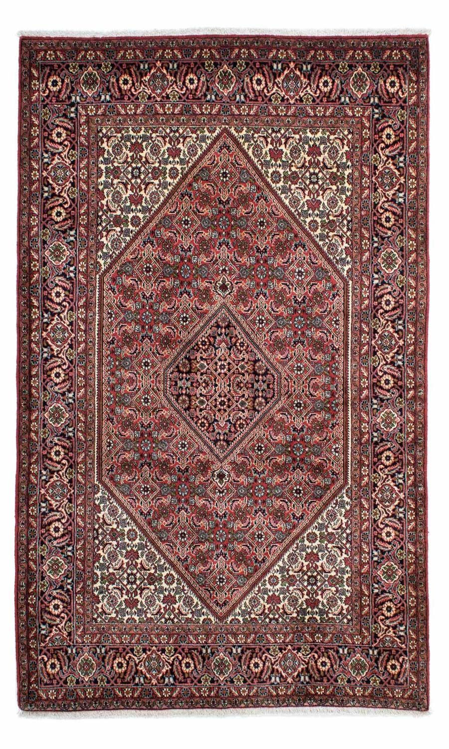 Persisk tæppe - Bijar - 222 x 136 cm - mørkeblå