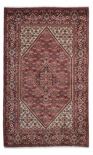 Persisk tæppe - Bijar - 222 x 136 cm - mørkeblå