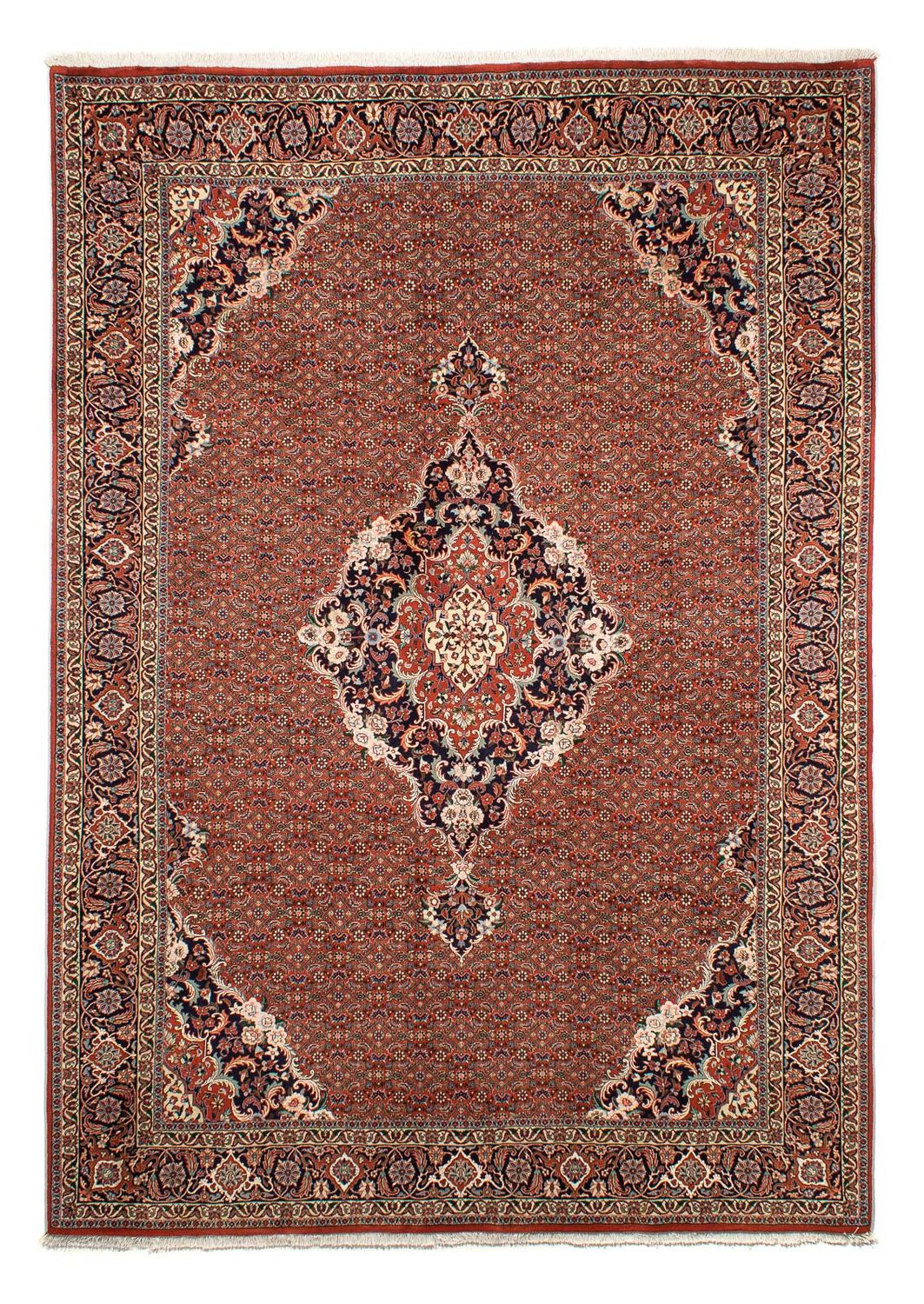 Persisk tæppe - Bijar - 288 x 206 cm - rust