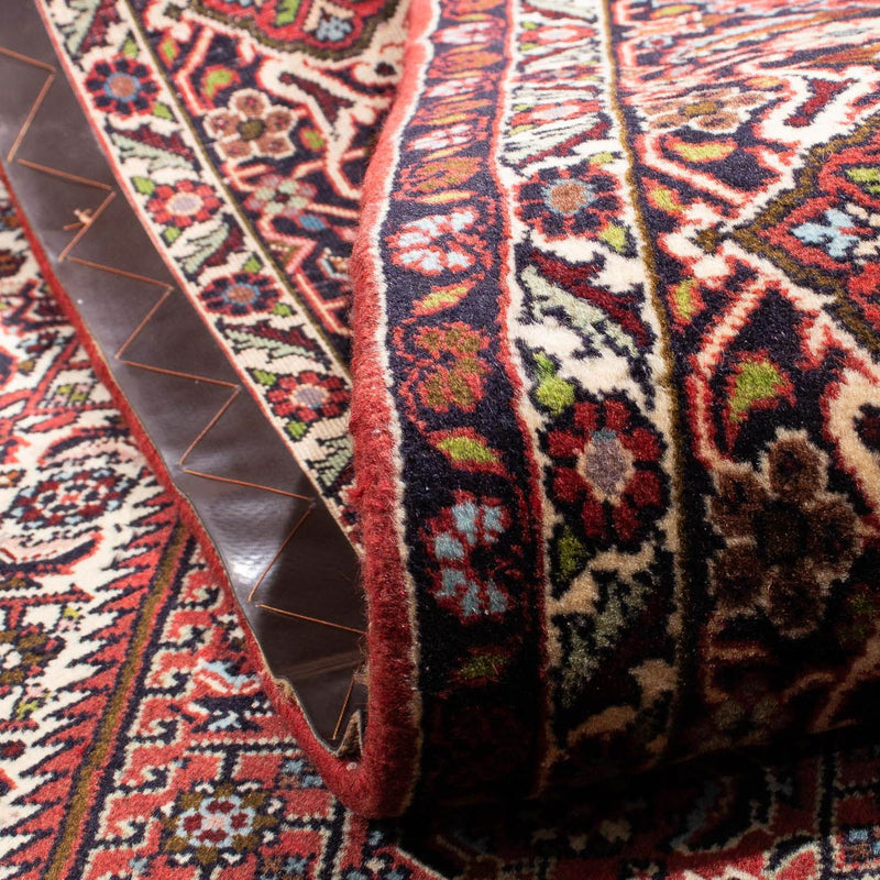 Persisk tæppe - Bijar - 251 x 174 cm - lysrød