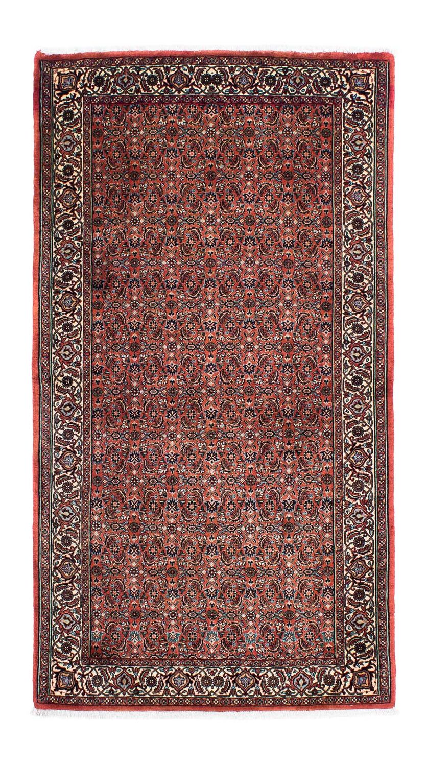 Løber Persisk tæppe - Bijar - 185 x 98 cm - lysrød