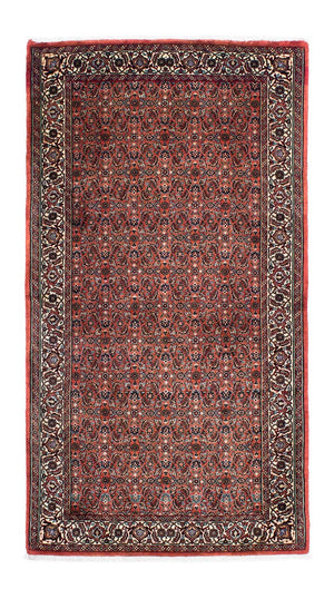 Løber Persisk tæppe - Bijar - 185 x 98 cm - lysrød