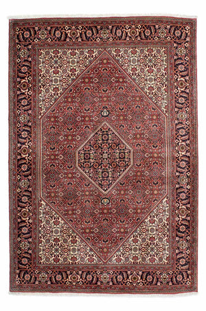 Persisk tæppe - Bijar - 208 x 139 cm - rød