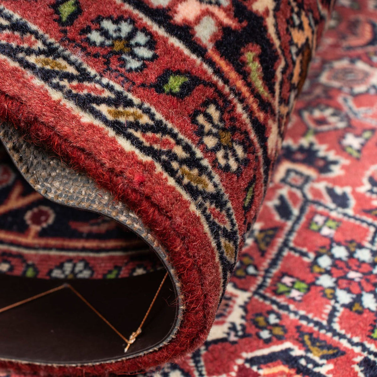 Persisk tæppe - Bijar - 208 x 139 cm - rød