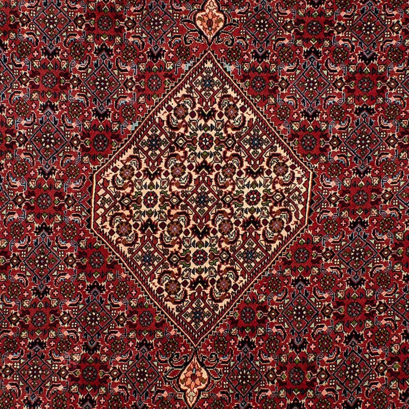Persisk tæppe - Bijar - 290 x 206 cm - mørkerød