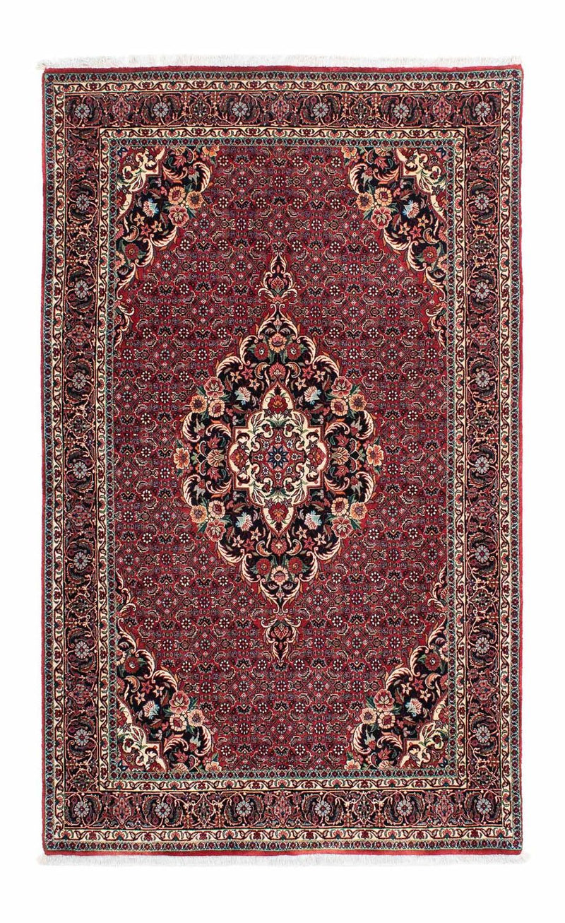 Persisk tæppe - Bijar - 223 x 130 cm - lysrød