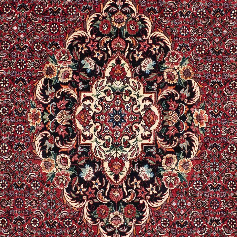 Persisk tæppe - Bijar - 223 x 130 cm - lysrød