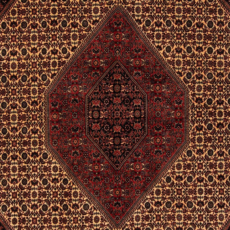 Persisk tæppe - Bijar - 250 x 200 cm - mørkerød
