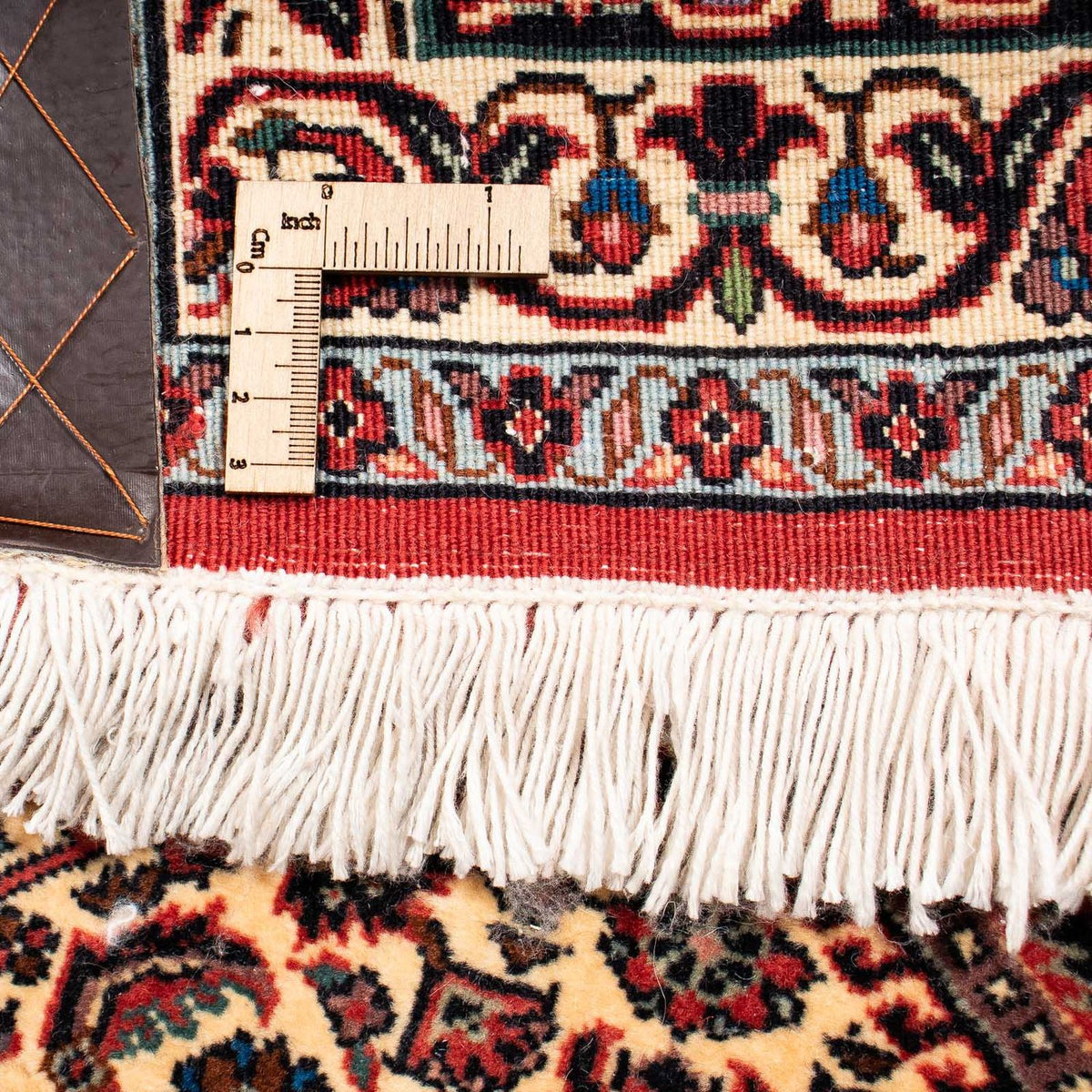 Persisk tæppe - Bijar - 250 x 200 cm - mørkerød