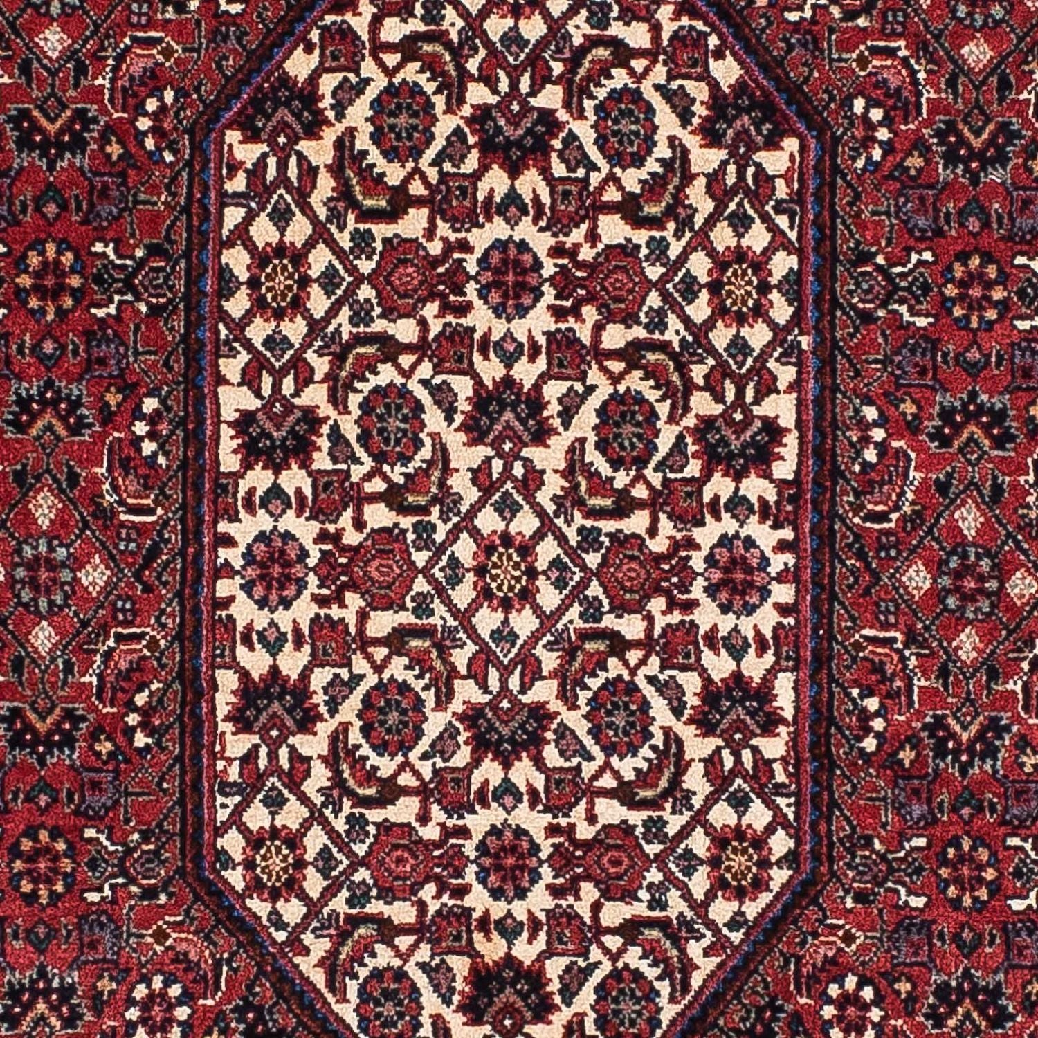 Løber Persisk tæppe - Bijar - 188 x 104 cm - rød