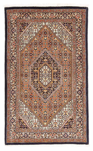 Persisk tæppe - Bijar - 150 x 90 cm - mørkeblå