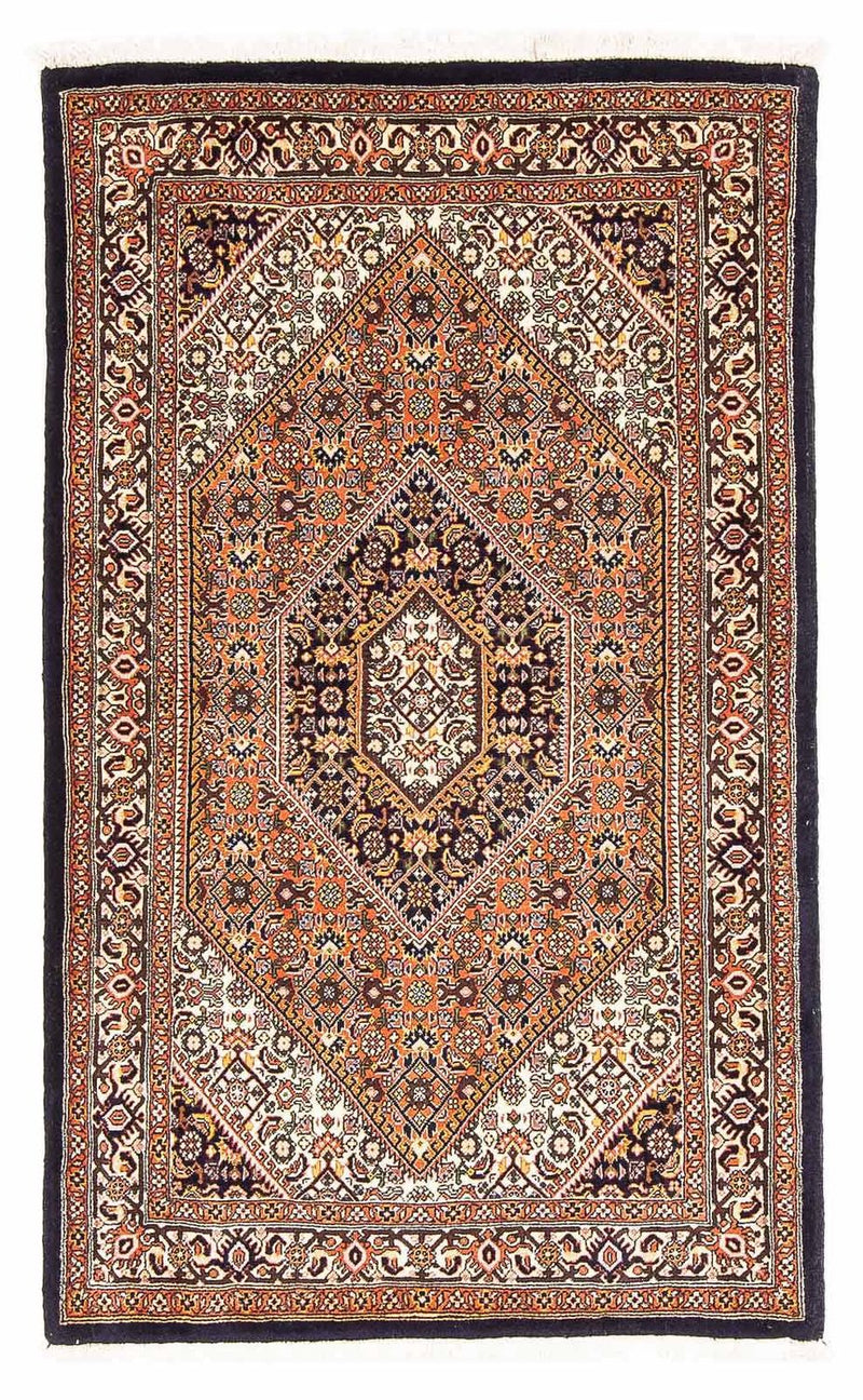 Persisk tæppe - Bijar - 150 x 90 cm - mørkeblå
