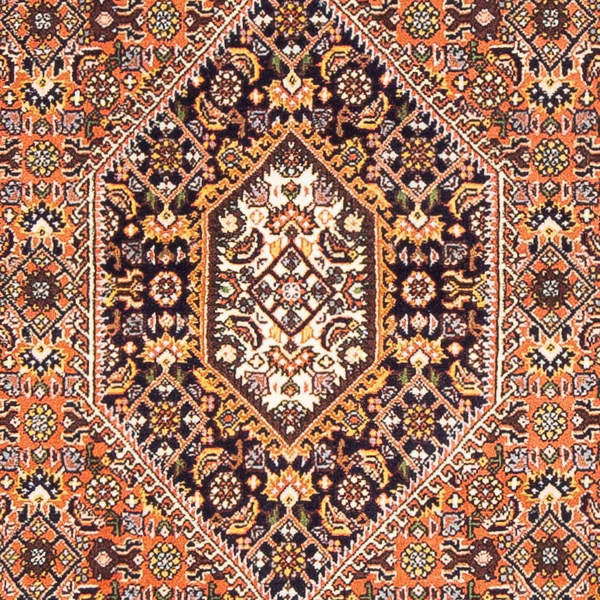 Persisk tæppe - Bijar - 150 x 90 cm - mørkeblå