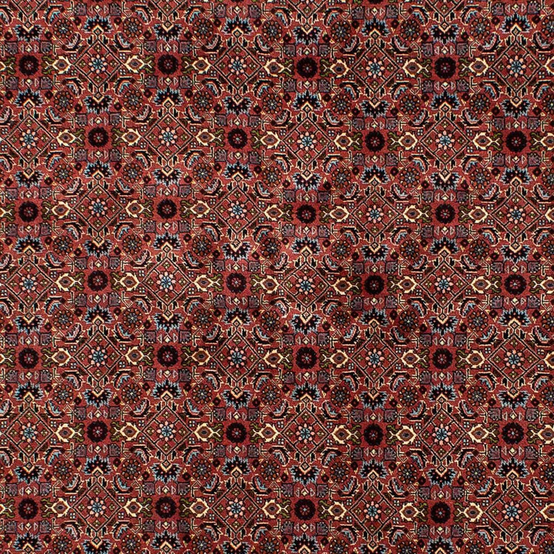 Persisk tæppe - Bijar - 257 x 178 cm - mørkerød