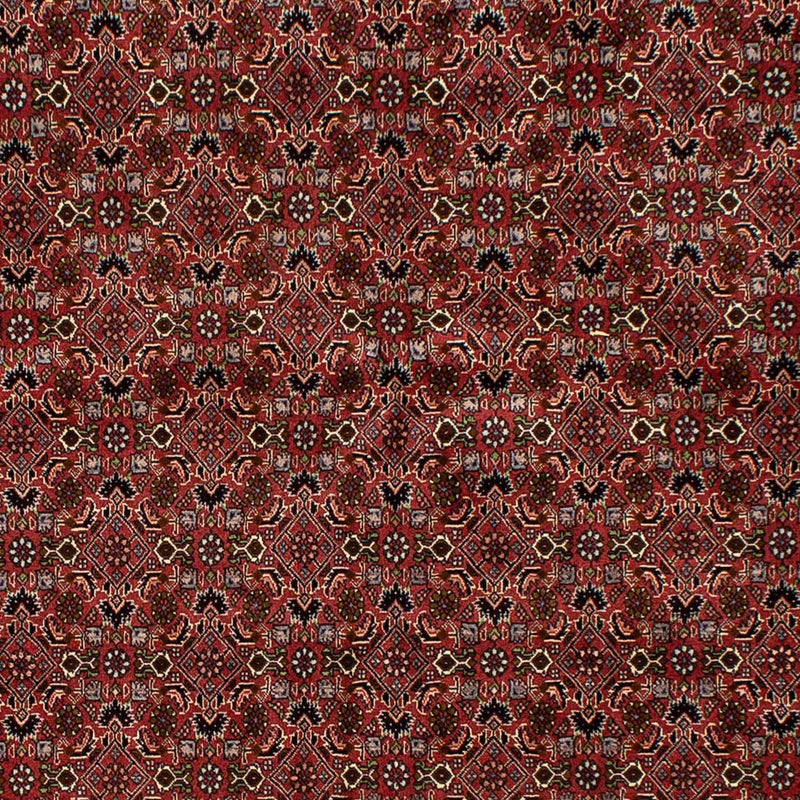 Persisk tæppe - Bijar - 245 x 177 cm - mørkerød