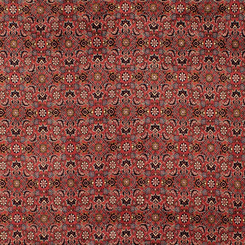 Persisk tæppe - Bijar - 293 x 206 cm - mørkerød