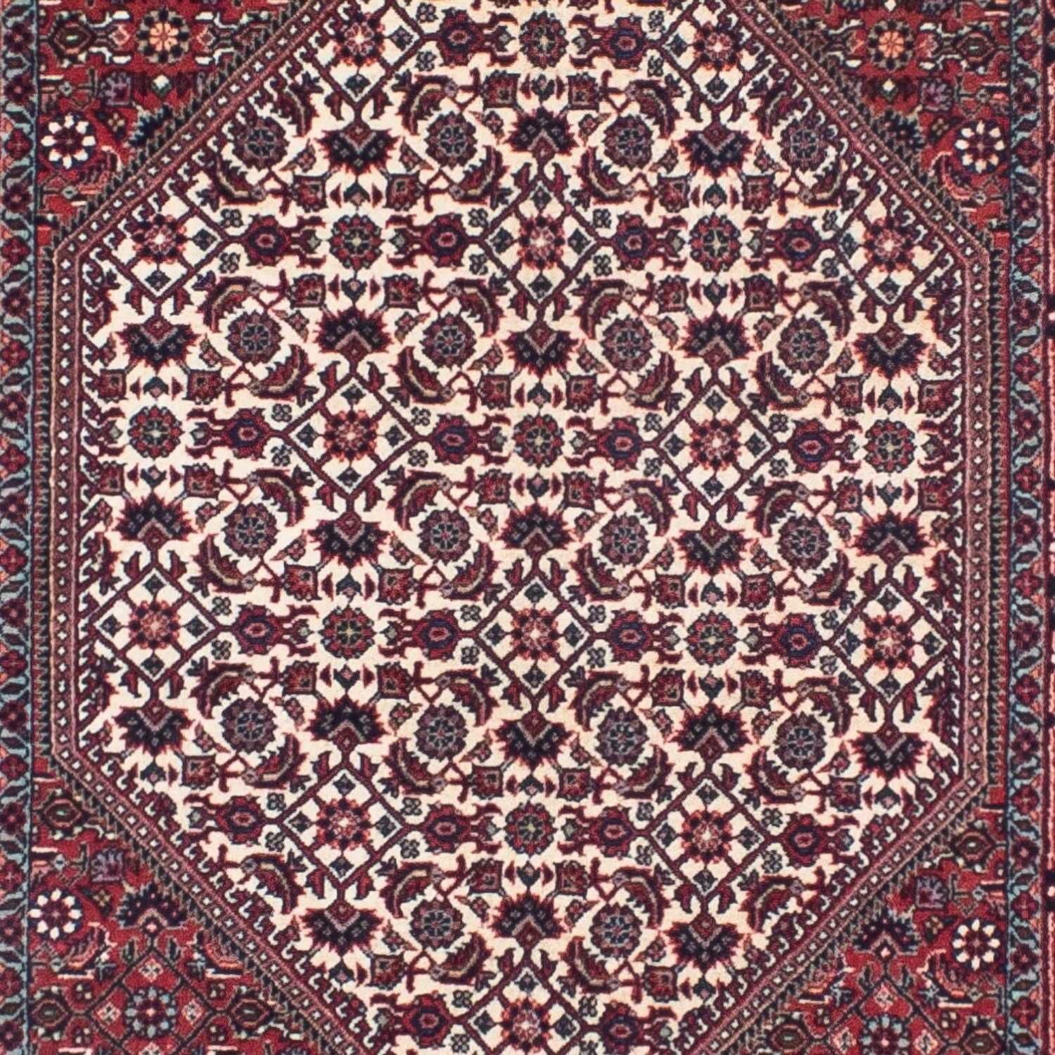 Løber Persisk tæppe - Bijar - 282 x 78 cm - lysrød