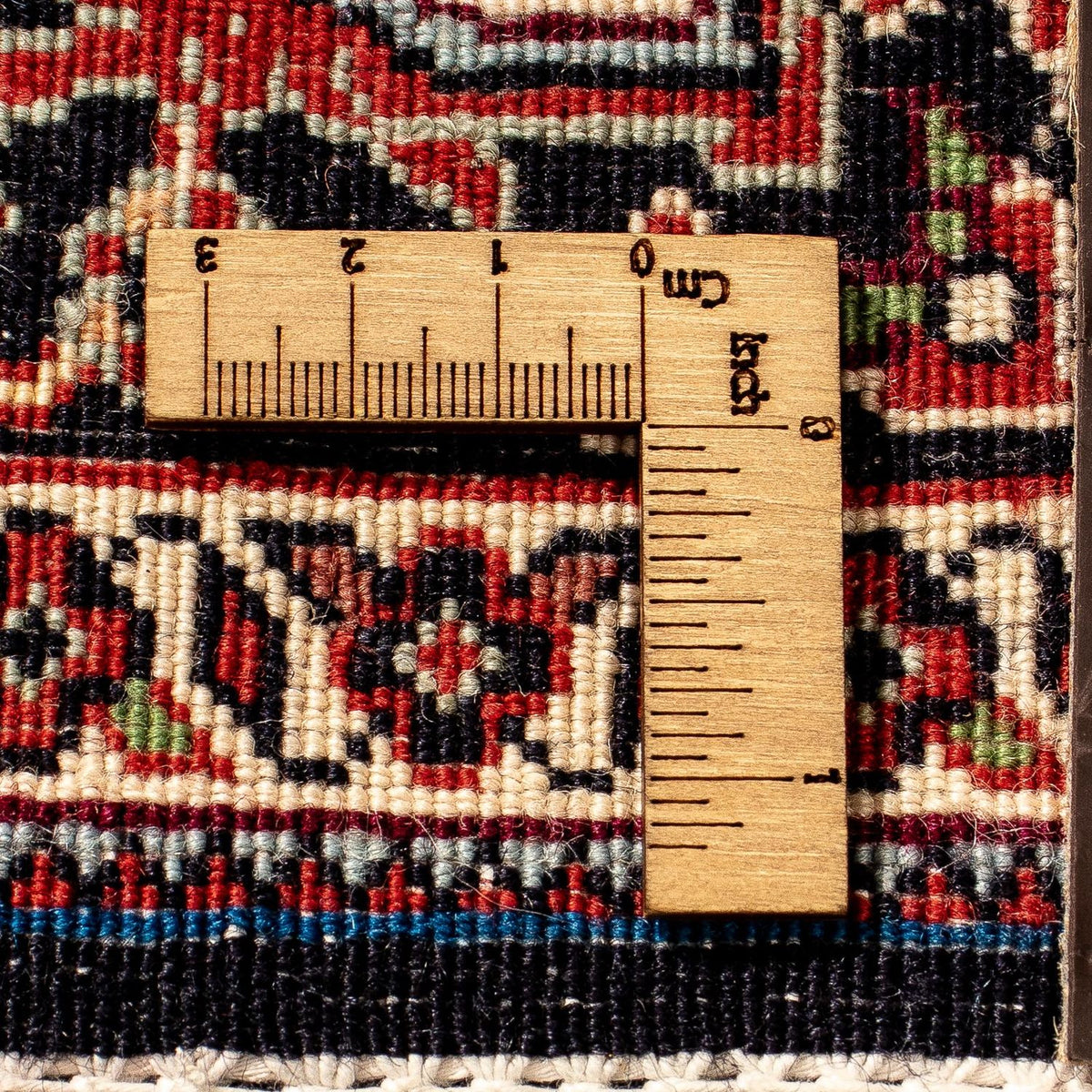 Løber Persisk tæppe - Bijar - 297 x 102 cm - mørkerød