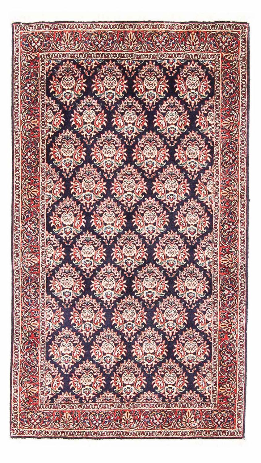 Persisk tæppe - Bijar - 143 x 82 cm - mørkeblå