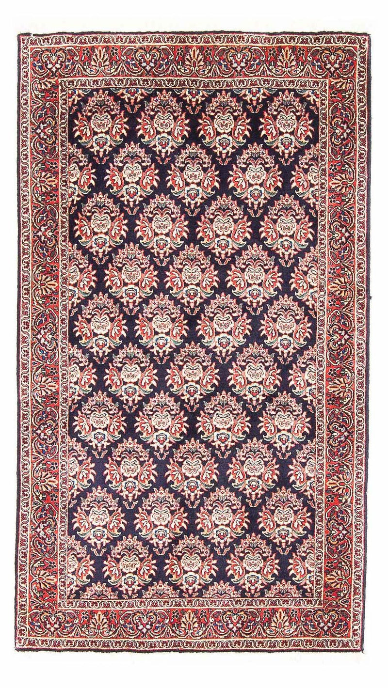 Persisk tæppe - Bijar - 143 x 82 cm - mørkeblå