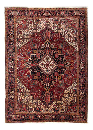Persisk tæppe - Nomadisk - 326 x 245 cm - mørkerød