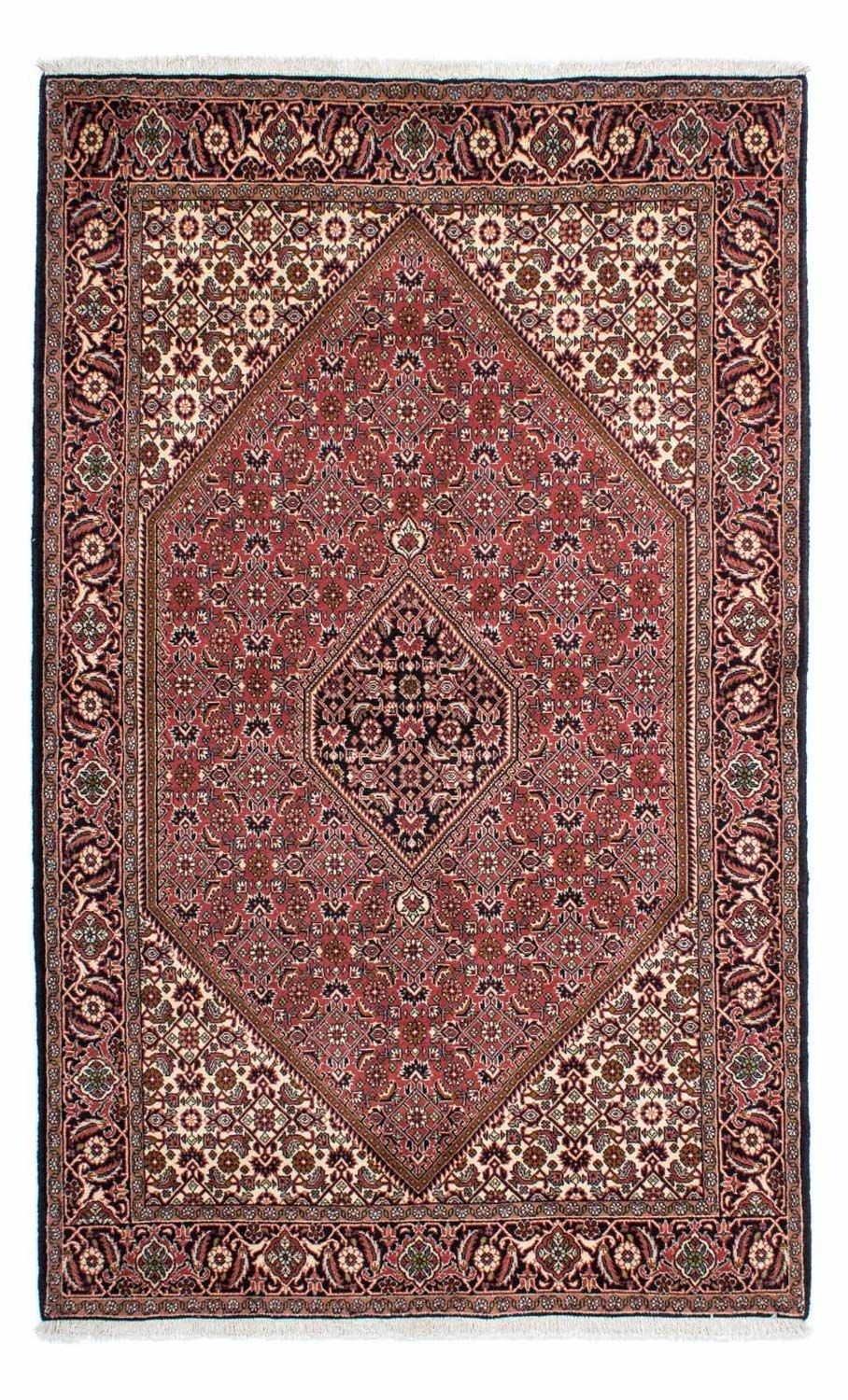 Persisk tæppe - Bijar - 228 x 142 cm - rød