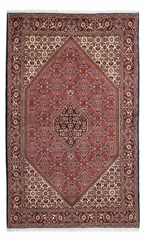 Persisk tæppe - Bijar - 228 x 142 cm - rød