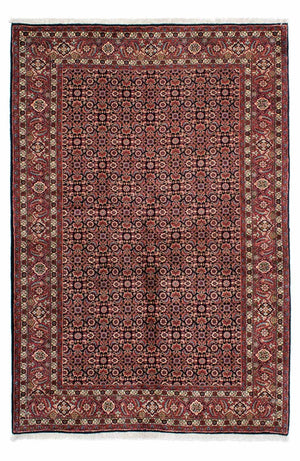 Persisk tæppe - Bijar - 213 x 141 cm - mørkebrun