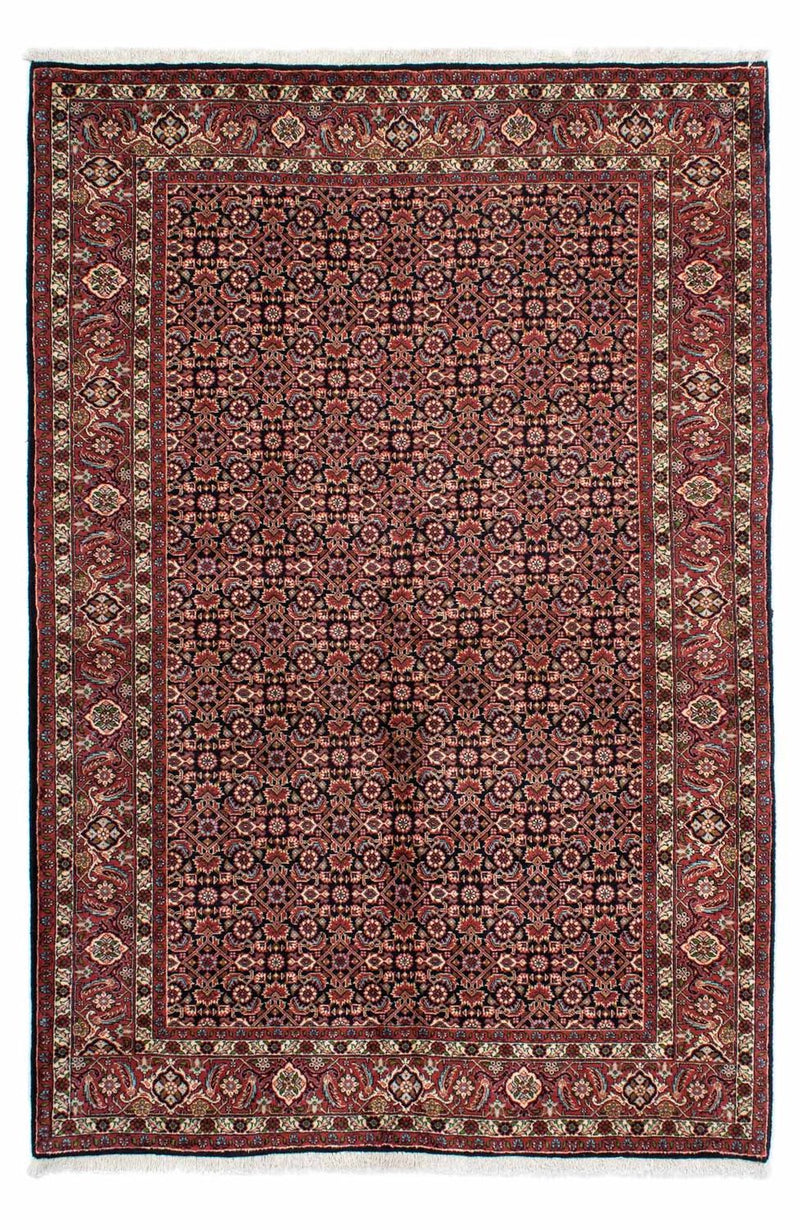 Persisk tæppe - Bijar - 213 x 141 cm - mørkebrun