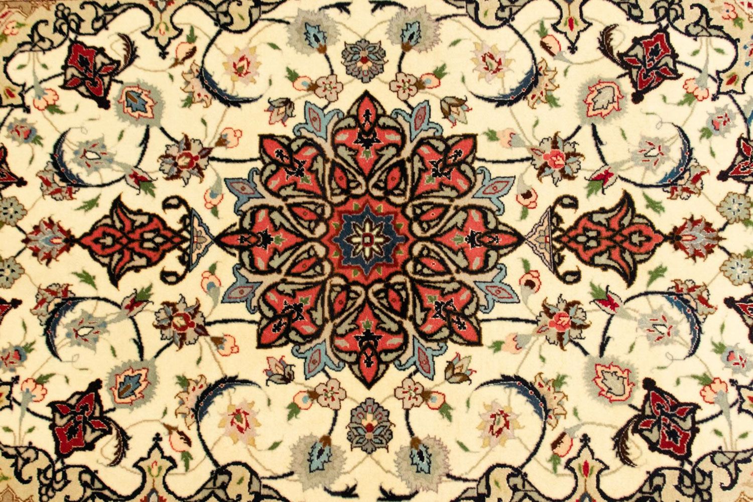 Persisk tæppe - Tabriz - Royal - 148 x 98 cm - beige