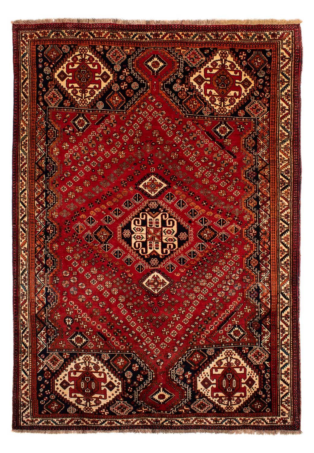 Persisk tæppe - Nomadisk - 303 x 205 cm - mørkerød