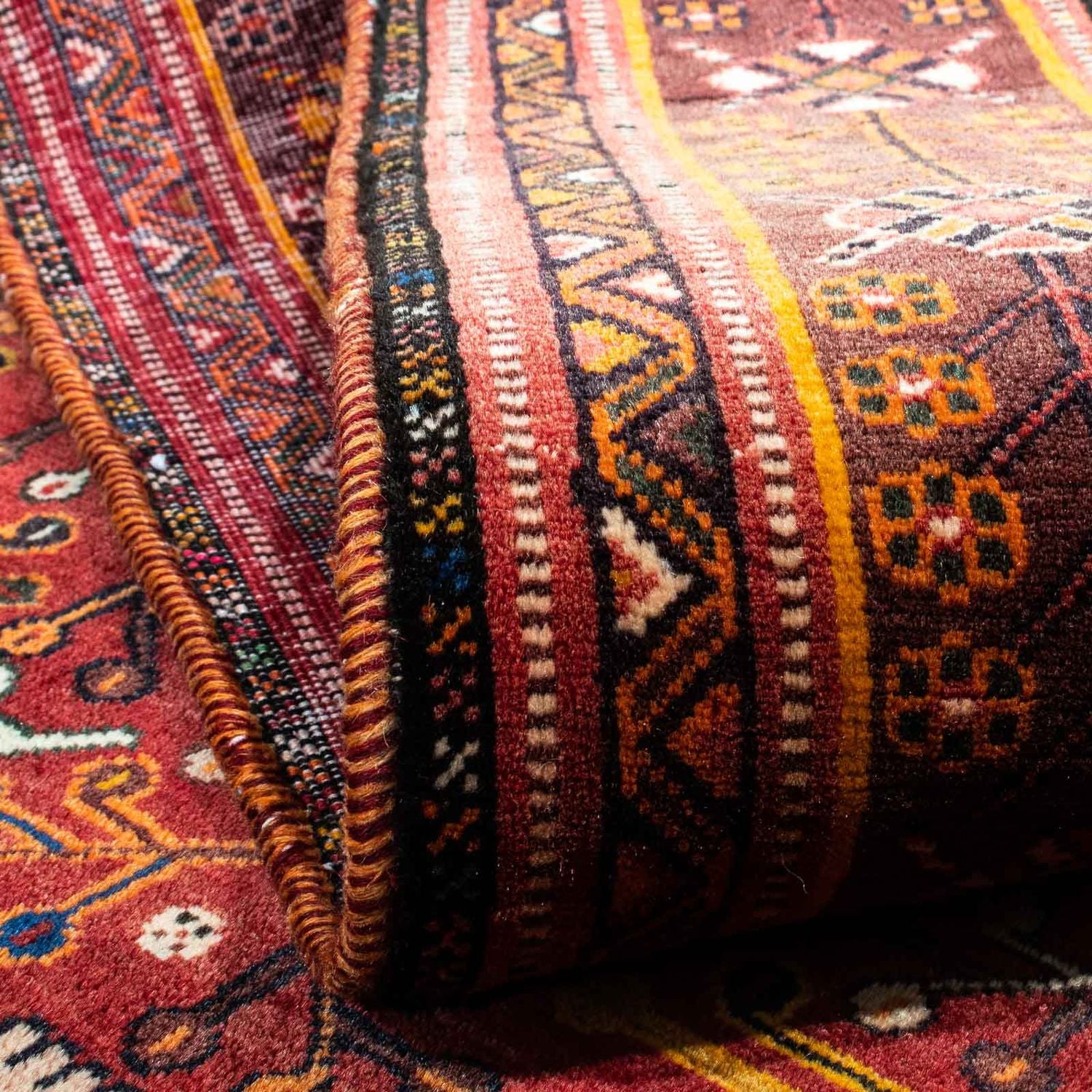 Persisk tæppe - Nomadisk - 255 x 162 cm - rød