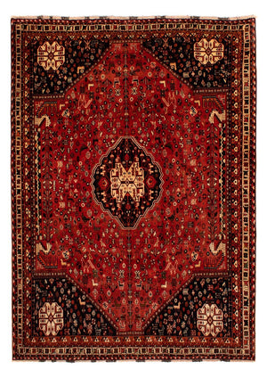Persisk tæppe - Nomadisk - 282 x 213 cm - mørkerød