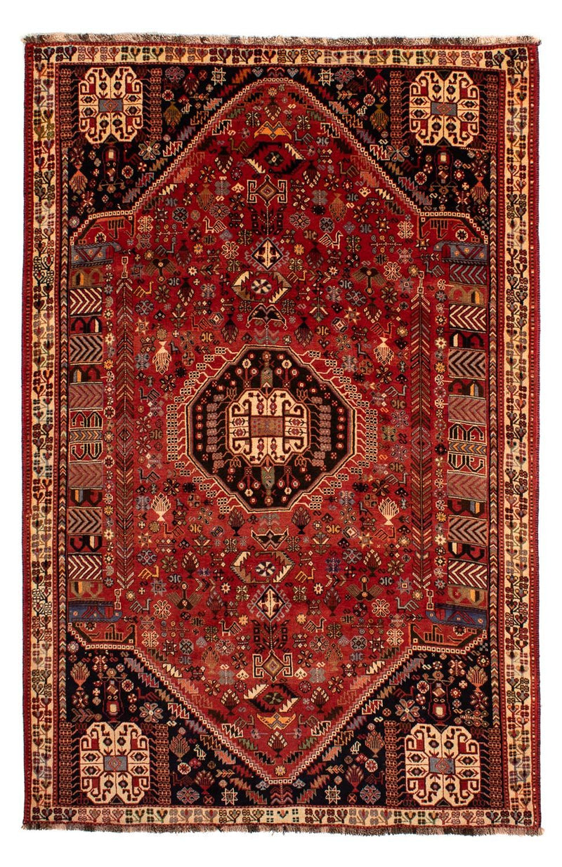 Persisk tæppe - Nomadisk - 290 x 184 cm - mørkerød