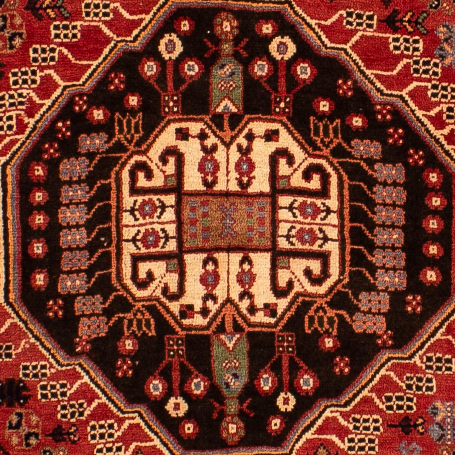 Persisk tæppe - Nomadisk - 290 x 184 cm - mørkerød