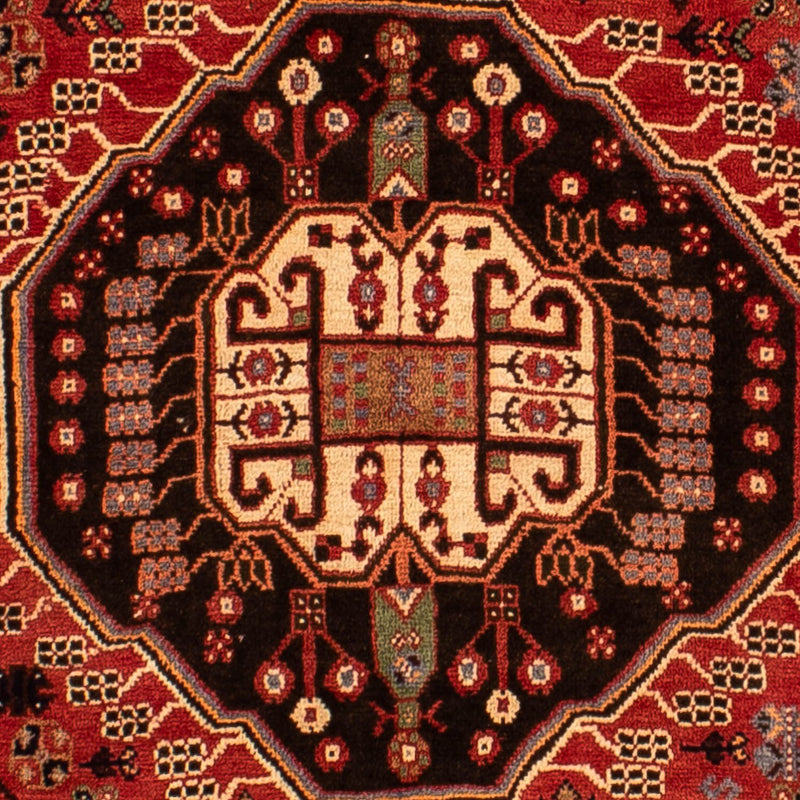 Persisk tæppe - Nomadisk - 290 x 184 cm - mørkerød